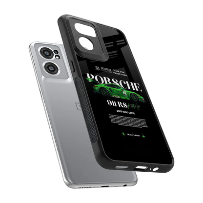 911 RS Drifting Club sleek oneplus nord ce 2 cover with tempered glass back and TPU edges