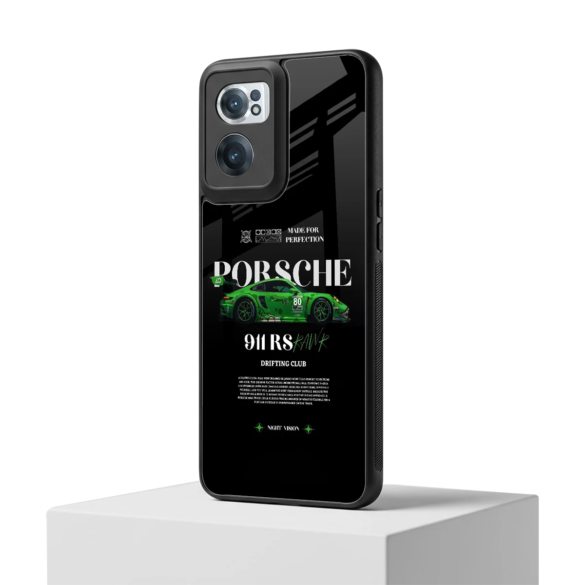 911 RS Drifting Club oneplus nord ce 2 mobile cover | shockproof glass phone case