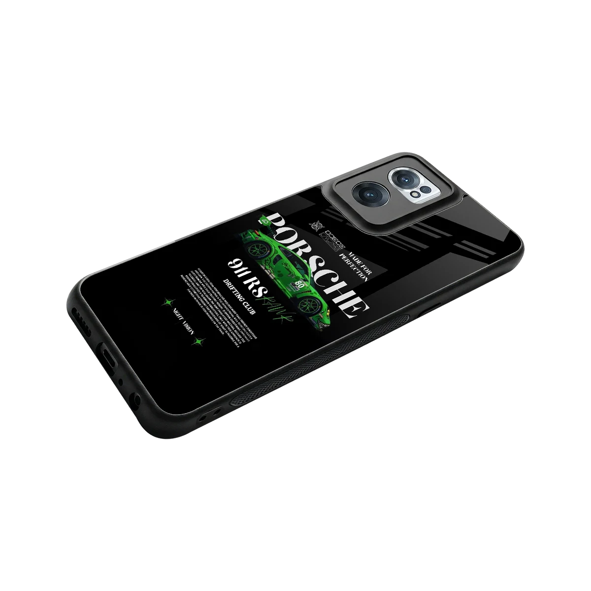 911 RS Drifting Club stylish phone case for oneplus nord ce 2 | glossy glass and slim fit