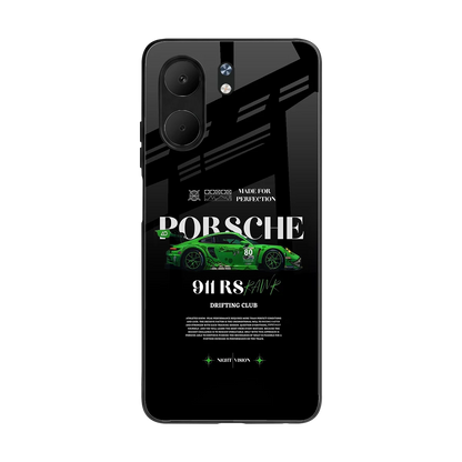 911 RS Drifting Club back phone cover | glass case for oppo a5x 5g