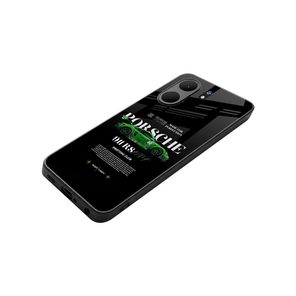 911 RS Drifting Club stylish phone case for oppo a5x 5g | glossy glass and slim fit
