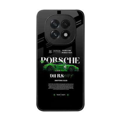 911 RS Drifting Club back phone cover | glass case for oppo f29 5g