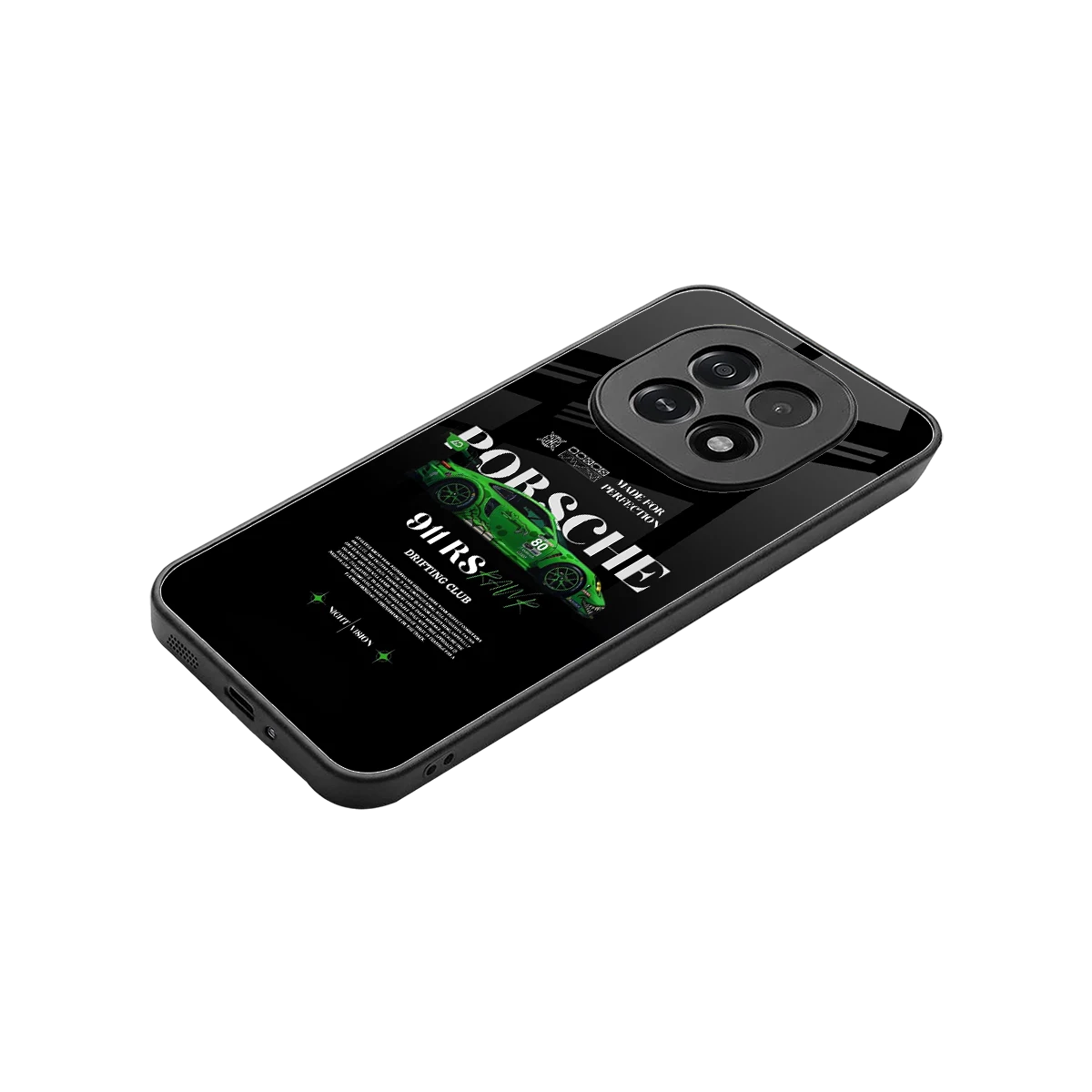 911 RS Drifting Club stylish phone case for oppo f29 5g | glossy glass and slim fit