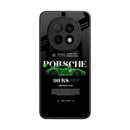 911 RS Drifting Club back phone cover | glass case for oppo f29 pro 5g