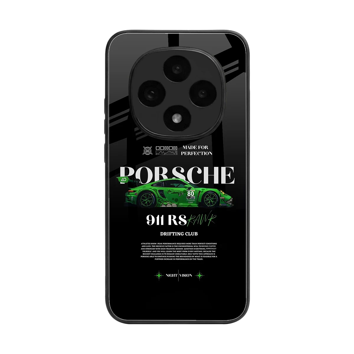 911 RS Drifting Club back phone cover | glass case for oppo f31 pro 5g