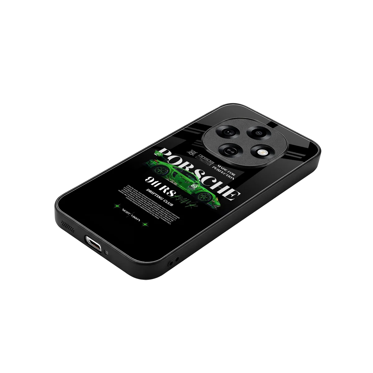 911 RS Drifting Club stylish phone case for oppo f31 pro 5g | glossy glass and slim fit