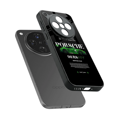 911 RS Drifting Club sleek oppo find x8 cover with tempered glass back and TPU edges
