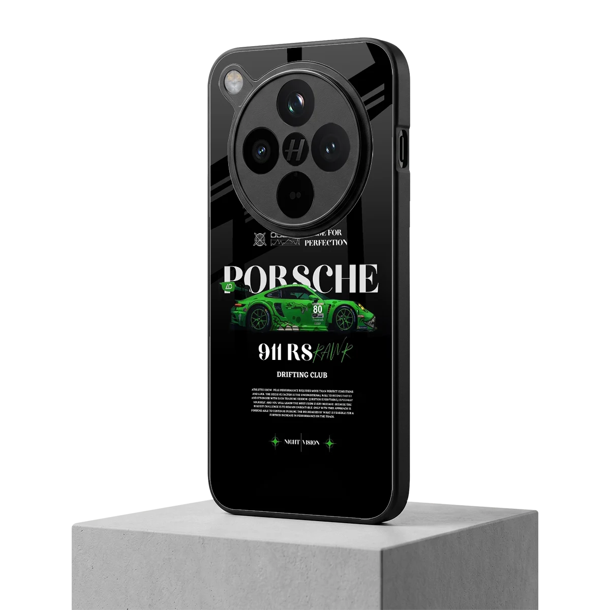 911 RS Drifting Club oppo find x8 mobile cover | shockproof glass phone case