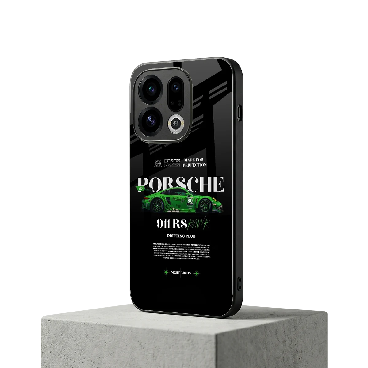 911 RS Drifting Club oppo find x9 mobile cover | shockproof glass phone case