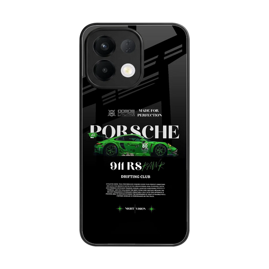 911 RS Drifting Club back phone cover | glass case for oppo k13 5g