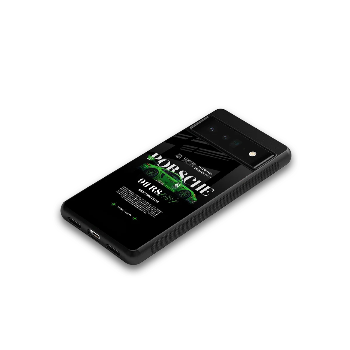 911 RS Drifting Club google pixel 6 pro mobile cover | shockproof glass phone case