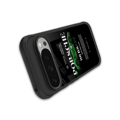 911 RS Drifting Club stylish phone case for google pixel 9 pro | glossy glass and slim fit