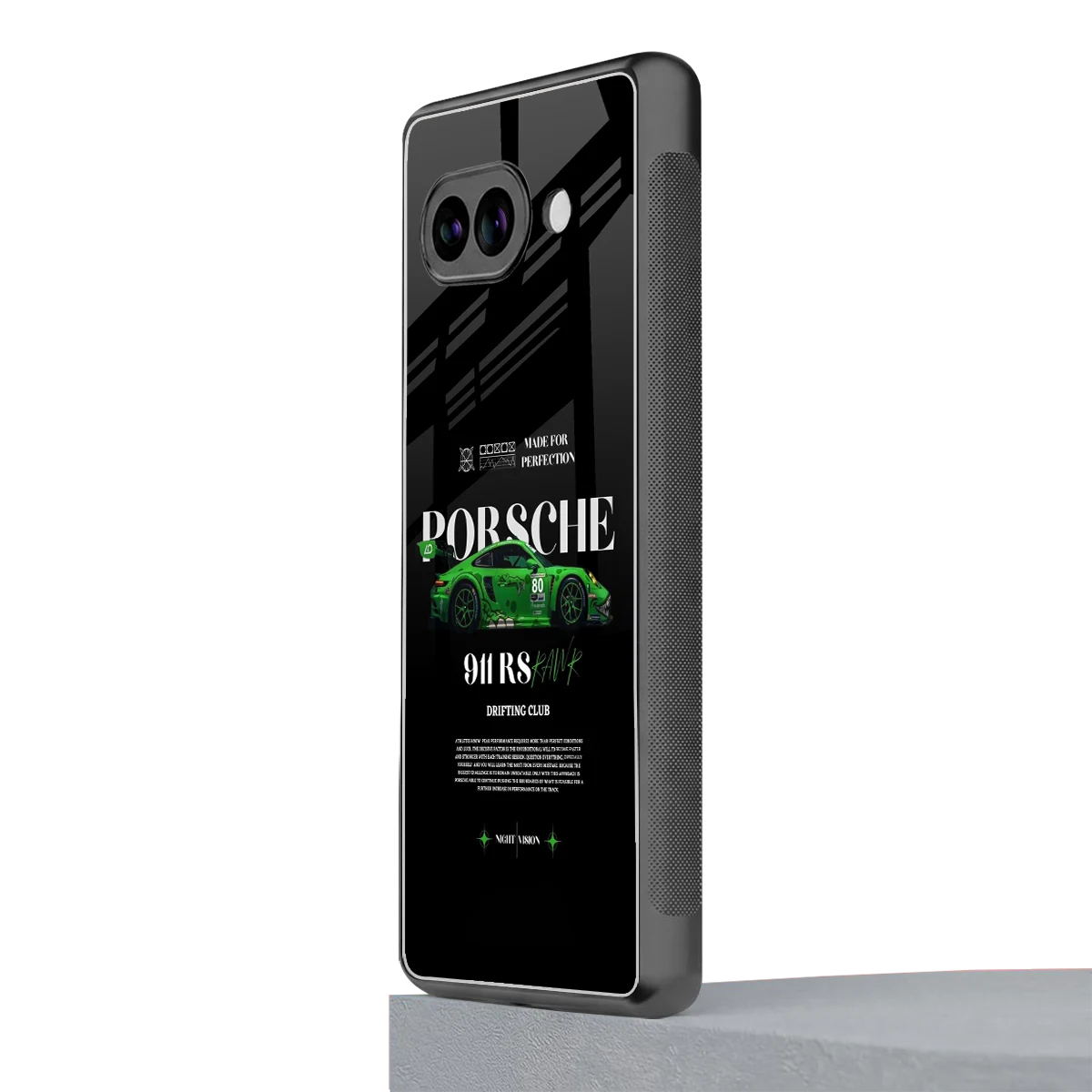 911 RS Drifting Club google pixel 10a mobile cover | shockproof glass phone case