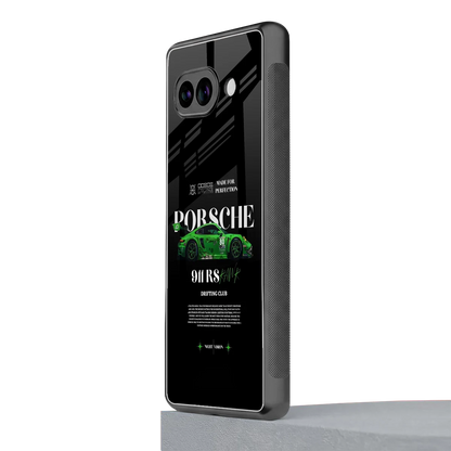 911 RS Drifting Club google pixel 10a mobile cover | shockproof glass phone case