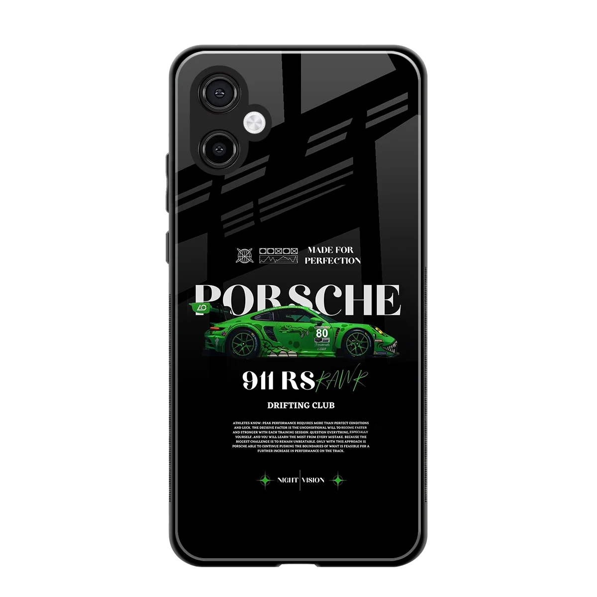 911 RS Drifting Club back phone cover | glass case for samsung galaxy a06 5g