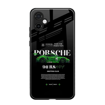 911 RS Drifting Club back phone cover | glass case for samsung galaxy a06 5g