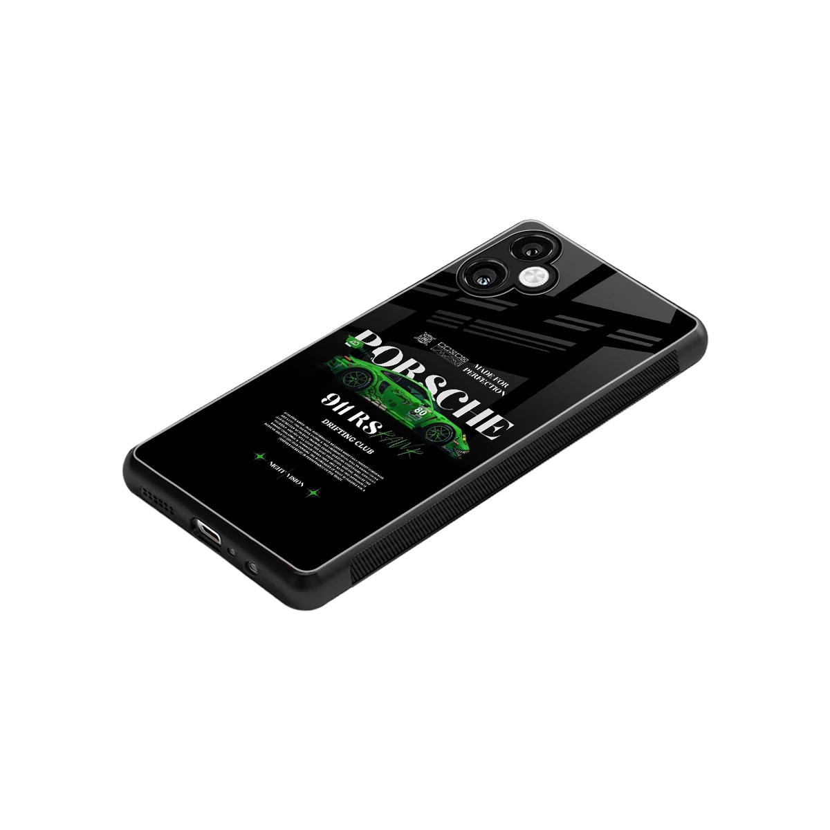 911 RS Drifting Club stylish phone case for samsung galaxy a06 5g | glossy glass and slim fit