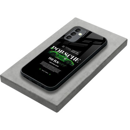 911 RS Drifting Club stylish phone case for samsung galaxy m14 5g | glossy glass and slim fit
