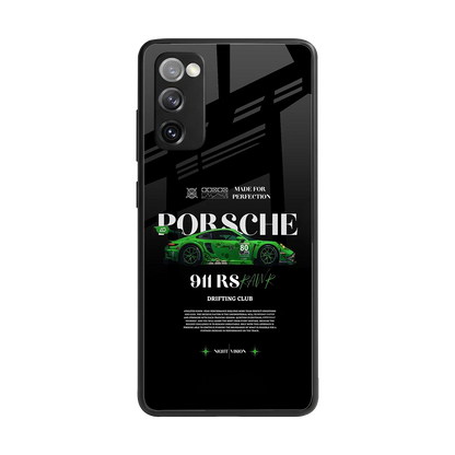 911 RS Drifting Club back phone cover | glass case for samsung galaxy s20 fe