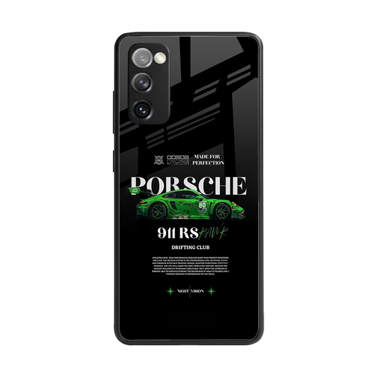 911 RS Drifting Club back phone cover | glass case for samsung galaxy s20 fe
