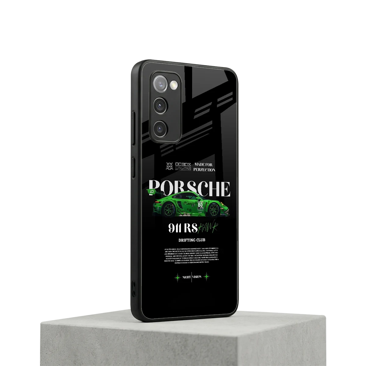 911 RS Drifting Club samsung galaxy s20 fe mobile cover | shockproof glass phone case