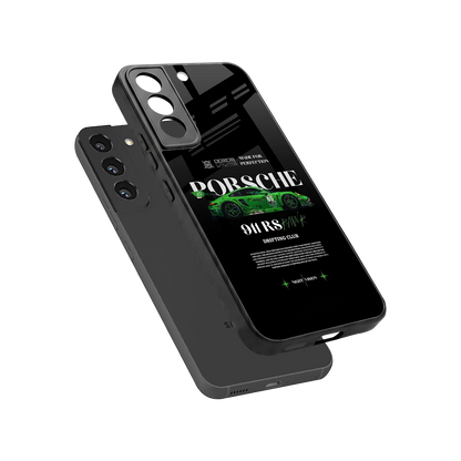 911 RS Drifting Club sleek samsung galaxy s22 cover with tempered glass back and TPU edges
