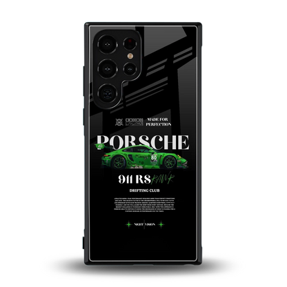 911 RS Drifting Club back phone cover | glass case for samsung galaxy s24 ultra