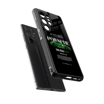 911 RS Drifting Club sleek samsung galaxy s25 ultra cover with tempered glass back and TPU edges