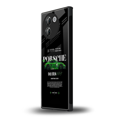 911 RS Drifting Club vivo v30e mobile cover | shockproof glass phone case