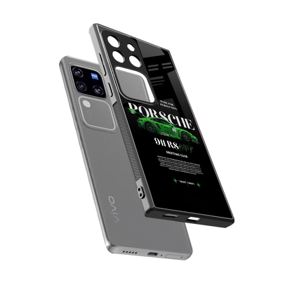 911 RS Drifting Club sleekvivo v30 pro cover with tempered glass back and TPU edges