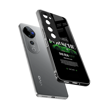 911 RS Drifting Club sleek vivo v40 pro cover with tempered glass back and TPU edges