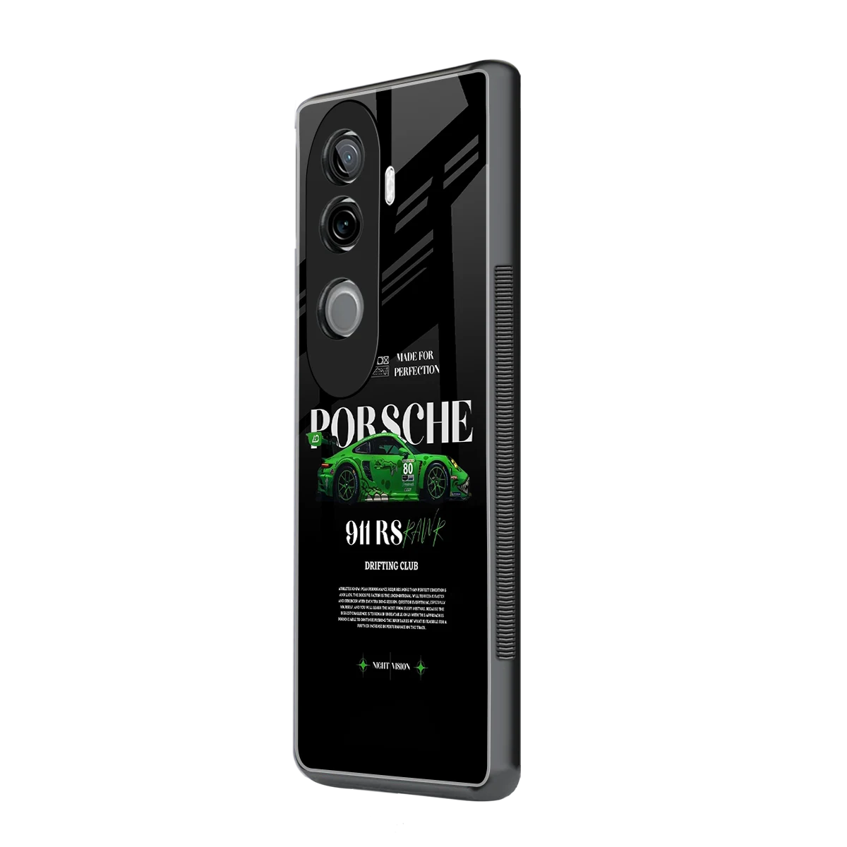 911 RS Drifting Club vivo v40e mobile cover | shockproof glass phone case