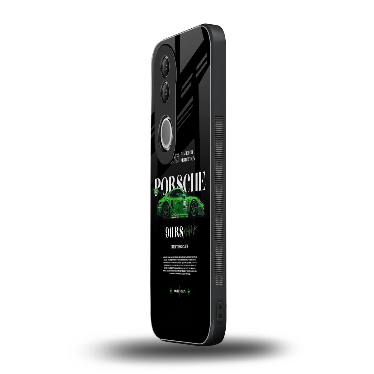 911 RS Drifting Club vivo v50 mobile cover | shockproof glass phone case