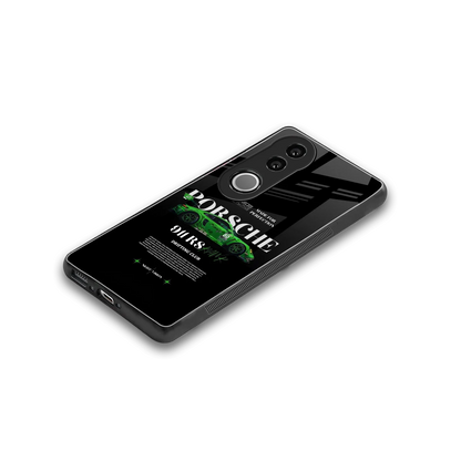 911 RS Drifting Club stylish phone case for vivo v50 | glossy glass and slim fit