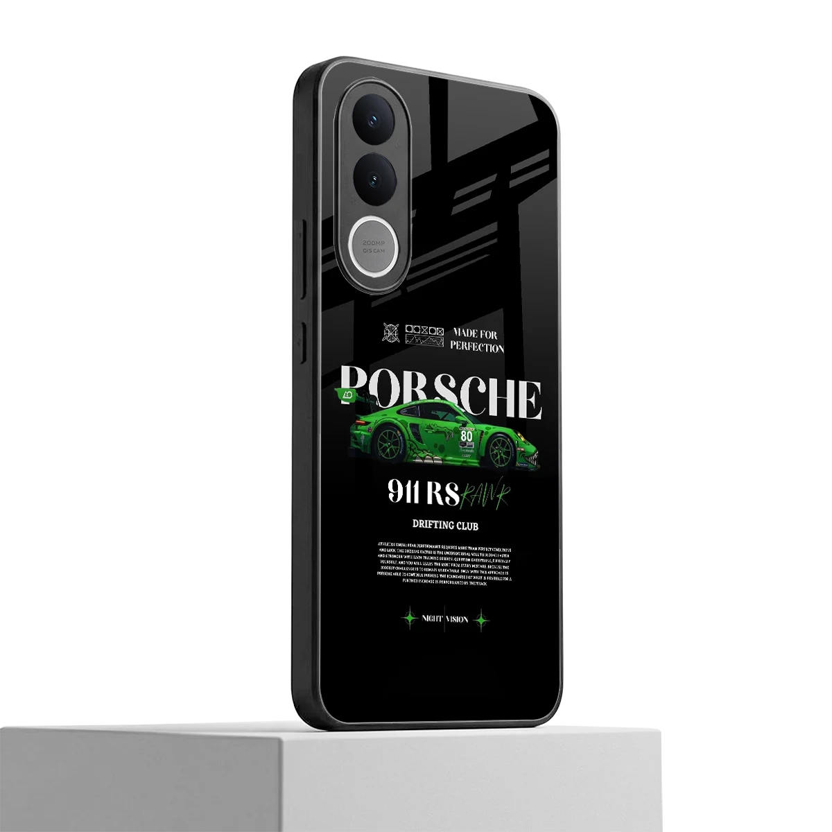 911 RS Drifting Club vivo v70 fe mobile cover | shockproof glass phone case