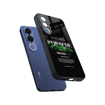 911 RS Drifting Club sleek vivo v70 fe cover with tempered glass back and TPU edges