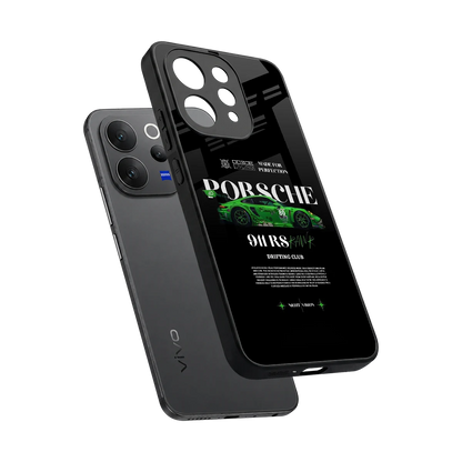 911 RS Drifting Club sleek vivo v70 elite cover with tempered glass back and TPU edges