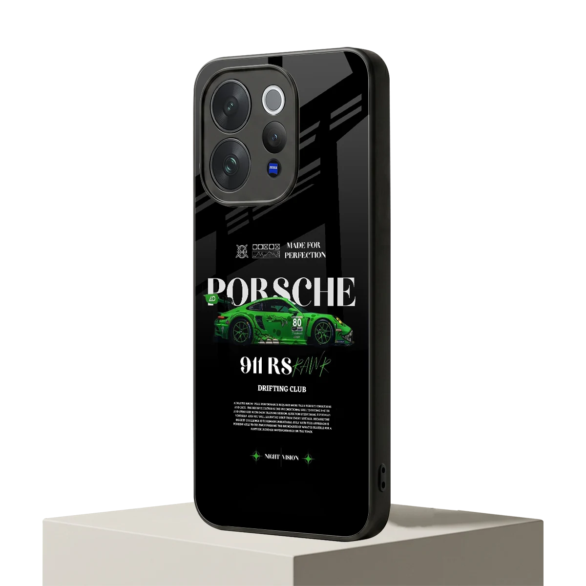 911 RS Drifting Club vivo v70 mobile cover | shockproof glass phone case