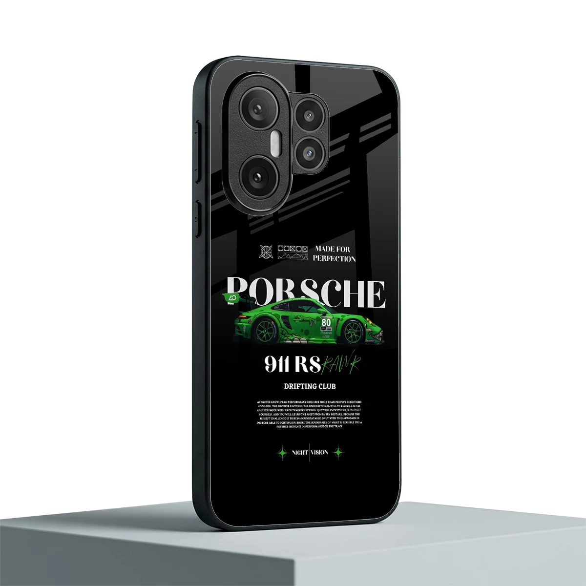 911 RS Drifting Club vivo x200 fe mobile cover | shockproof glass phone case