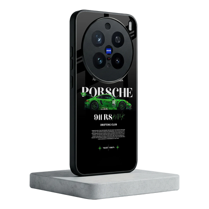 911 RS Drifting Club vivo x200 pro mobile cover | shockproof glass phone case