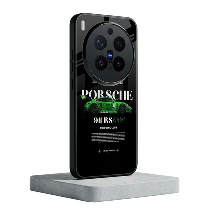 911 RS Drifting Club vivo x300 pro mobile cover | shockproof glass phone case
