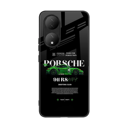 911 RS Drifting Club back phone cover | glass case for Vivo-y100