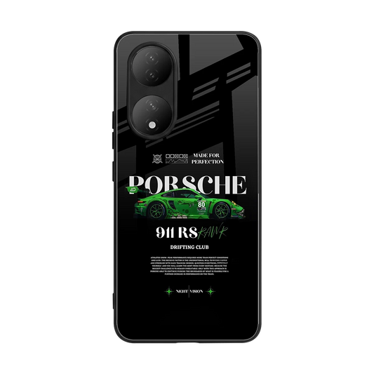 911 RS Drifting Club back phone cover | glass case for Vivo-y100
