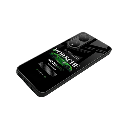 911 RS Drifting Club stylish phone case for Vivo-y100 | glossy glass and slim fit