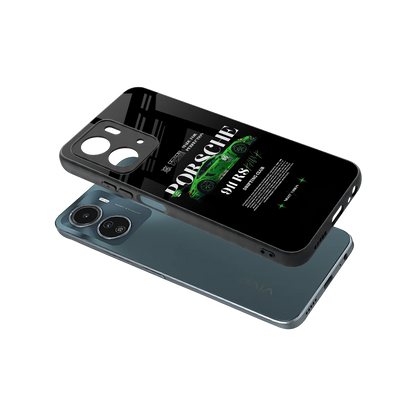 911 RS Drifting Club sleek vivo y16 cover with tempered glass back and TPU edges