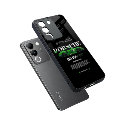911 RS Drifting Club sleek vivo y200 5g cover with tempered glass back and TPU edges