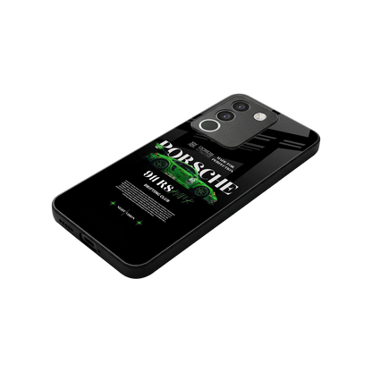 911 RS Drifting Club stylish phone case for vivo y200 5g | glossy glass and slim fit