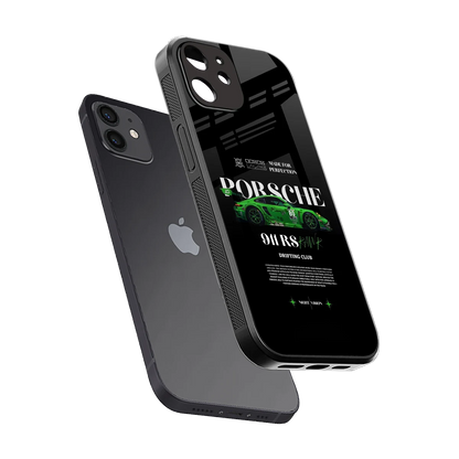 911 RS Drifting Club sleek iphone 11 cover with tempered glass back and TPU edges