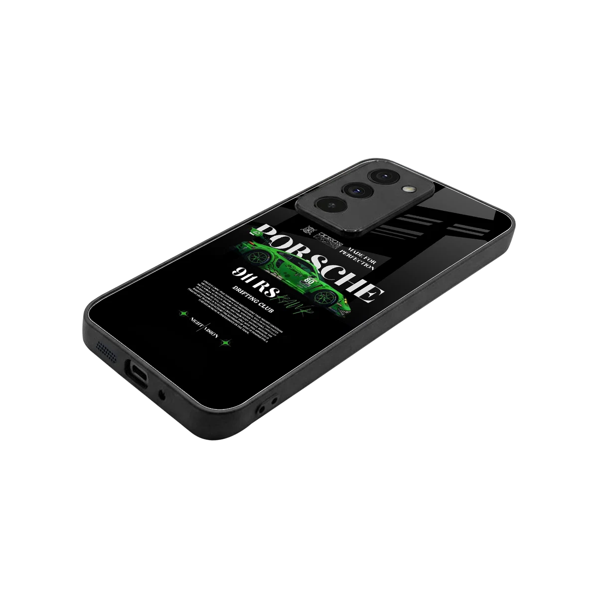 911 RS Drifting Club stylish phone case for redmi 15 5g | glossy glass and slim fit
