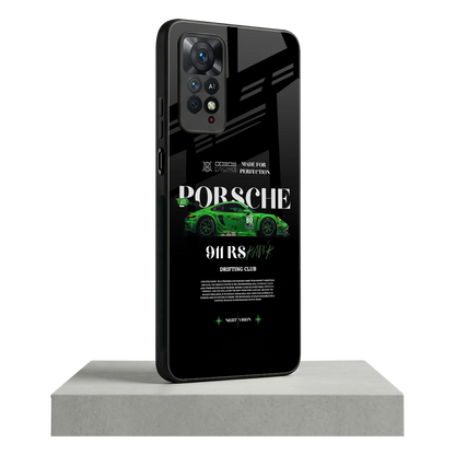 911 RS Drifting Club redmi note 11 pro mobile cover | shockproof glass phone case